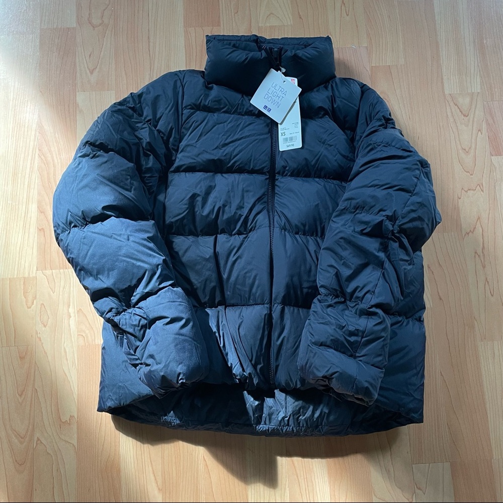 uniqlo ultra light down short puffer jacket